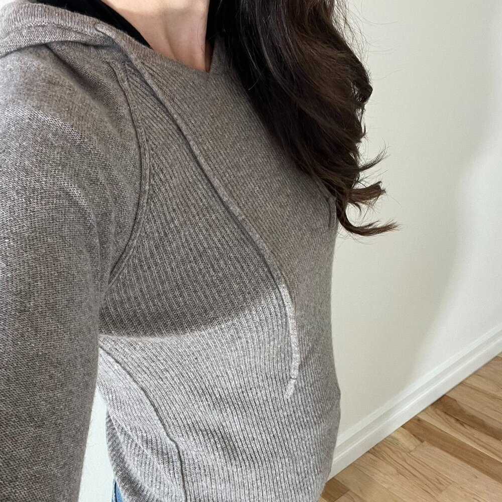 Taupe Ultra Soft Cashmere Hoodie - Like New XS